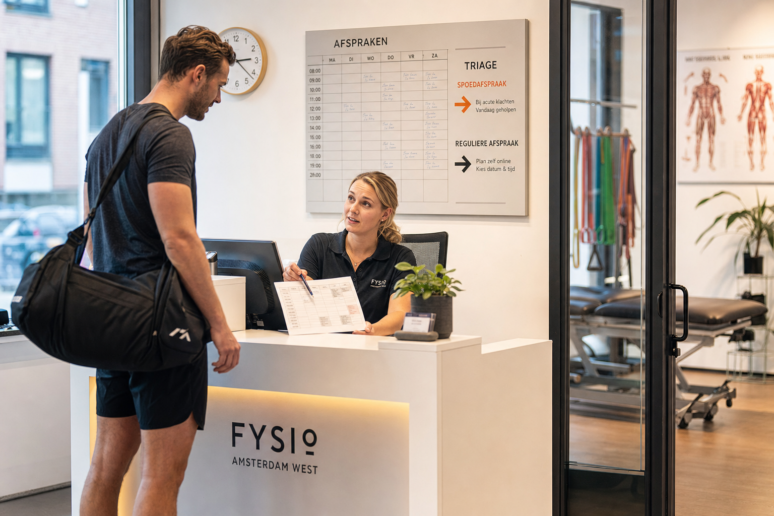 Spoedafspraak versus reguliere fysiotherapie
